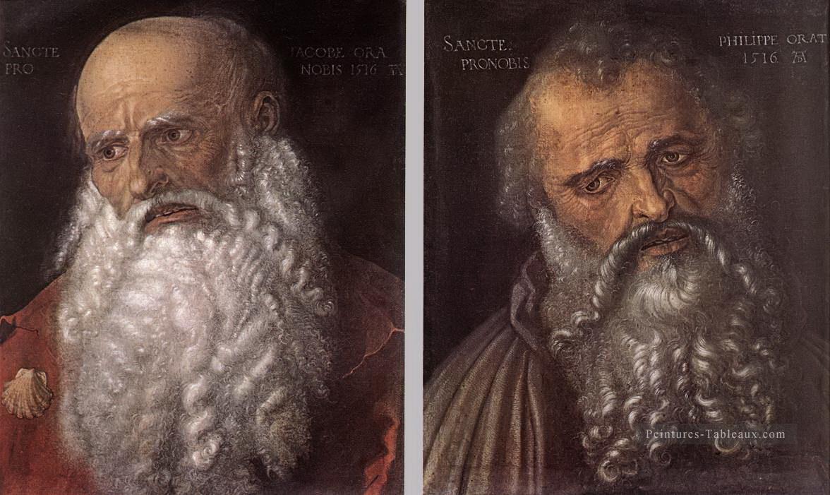 Les Apôtres Philip et James Albrecht Dürer Peintures à l'huile